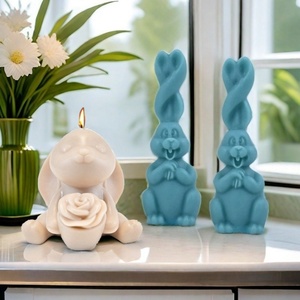 Molde para Velas de Pascua de Alta Calidad, Diseño Innovador, Portavelas con Forma de Conejo, Molde de Silicona para Pascua - Product Image 2