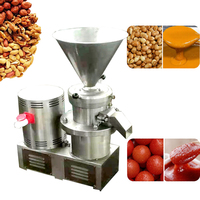 Machine de broyage alimentaire industrielle, moulin colloïdal pour beurre de cacahuètes, pâte de sésame, sauce chili