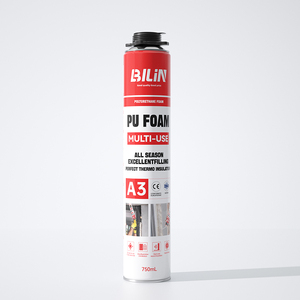 Mousse <span class=keywords><strong>polyuréthane</strong></span> expansive en spray, scellant isolant monocomposant pour la construction, le travail du bois et l'emballage - Product Image 1