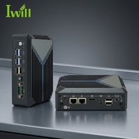 Mini PC Iwill sin Ventilador J6412 12.ª Generación, 8 USB, Máximo 32 GB de RAM Dd4, Sistema Barebone, Computadora Integrada