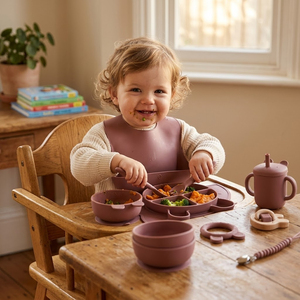 Ensemble d'alimentation pour bébé en silicone de qualité alimentaire, motif chat, ours, lapin, vaisselle personnalisée pour enfants, bol à ventouse, <span class=keywords><strong>assiette</strong></span>, bavoir, cuillère, fourchette - Product Image 3
