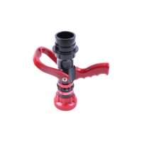 Pistolet lance-flammes à poignée ergonomique, jet droit réglable, pulvérisation de brouillard et d'eau, avec commande à levier pour la lutte contre les incendies en bâtiment