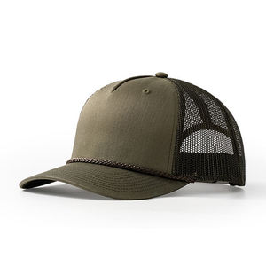 Casquette Trucker Réglable à 5 Panneaux <span class=keywords><strong>Richard</strong></span> 112 en Coton 100% avec Logo Personnalisé Imprimé, Style Corde, Idéale pour le Business, les Activités de Plein Air, le Cyclisme et les Tenues Décontractées - Product Image 3