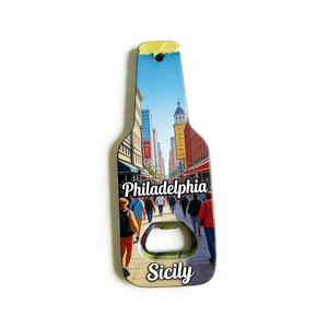 Abridor <span class=keywords><strong>de</strong></span> Botellas <span class=keywords><strong>de</strong></span> Vino con Diseño <span class=keywords><strong>de</strong></span> Ciudades <span class=keywords><strong>de</strong></span> EE. UU. (<span class=keywords><strong>Filadelfia</strong></span>, Washington, Nueva York), Recuerdo <span class=keywords><strong>de</strong></span> Viaje, Imán Decorativo Personalizado para Refrigerador - Product Image 6