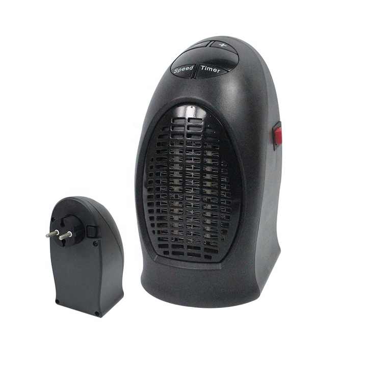 400 Watt Small Wall Mounted Electric Heater 400W Plug In Personal