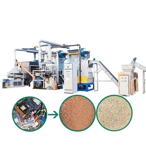 E-Afval Boards Verpletterende En Scheiden Plant Printplaat Afval Pcb Recycling Machine