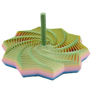 Printing Expanded Sensory Fidget Star <b>Model</b> Visual Illusion Hexagon Whirling Spiral Ornaments Stress Relief Board Game - Product Image 3