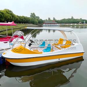 Bateaux électriques en fibre de verre, drainage automatique, pour 4 personnes, bon marché, pour la mer, nouveau modèle - Product Image 2