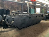 Pontón Flotante Anfibio Personalizado de 7 Toneladas Resistente a la Corrosión para Excavadora, para Trabajos de Control de Inundaciones