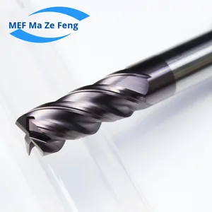 60-Degree Tungsten Steel Milling <strong>Cutter</strong> 4-Flute Carbide <strong>End</strong> Mill <strong>CNC</strong> <strong>Tool</strong> Stainless Steel Special Coating AK Dynamic Milling OEM - Product Image 5