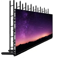 Kindawow Présentoir en aluminium personnalisé pour treillis Écran vidéo empilable au sol à LED Support mural pour treillis au sol Cadre de support d'armoire à LED