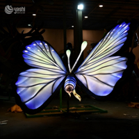 Outdoor LED Dekorative Laterne Schmetterling-Skulptur Garten-Festival-Laternen