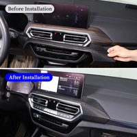 Accessoires intérieurs en Fiber de carbone véritable pour BMW X3 G01 G02 Console centrale Instrument panneau de sortie d'air Protection de couverture décorative