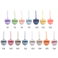 Étui à sucette portable en silicone de qualité alimentaire sans BPA, support de sucette et jouet pour bébé avec sac de rangement pour anneaux de dentition, accessoires pour nourrissons