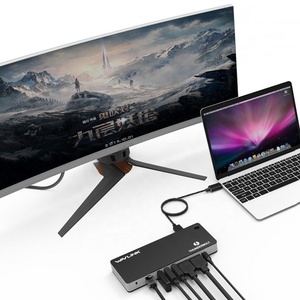 Station d'accueil WAVLINK UTD21D 11-en-1 Thunderbolt 3 USB 3.1 RJ45 Gigabit Ethernet pour <span class=keywords><strong>Mac</strong></span> et <span class=keywords><strong>Windows</strong></span>, affichage 4K 8K, concentrateurs USB Wavlink - Product Image 5