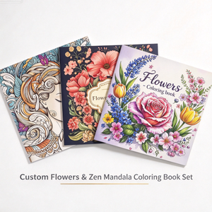 Libro <span class=keywords><strong>da</strong></span> Colorare Mandala con Fiori <span class=keywords><strong>per</strong></span> <span class=keywords><strong>Adulti</strong></span>, Perfetto Libro di Attività Floreali e Botaniche in Cartone <span class=keywords><strong>per</strong></span> Alleviare lo Stress, Stampa Personalizzata - Product Image 1