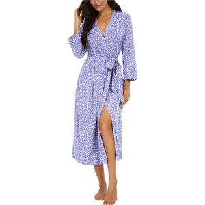 Vintage Luxury Extra <strong>Thick</strong> Breathable <strong>Dressing</strong> <strong>Gowns</strong> Spring Ethnic Thermal Anti-static Unisex Women's Kimono Robe Long Sleeve - Product Image 5