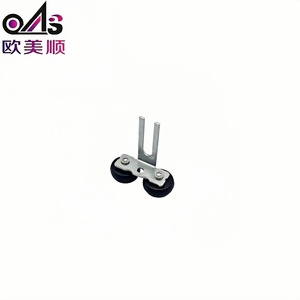 Roulette supérieure double en zinc pour <span class=keywords><strong>porte</strong></span> coulissante d'appartement moderne, <span class=keywords><strong>guide</strong></span> durable et stable pour <span class=keywords><strong>placard</strong></span> et armoire - Product Image 6