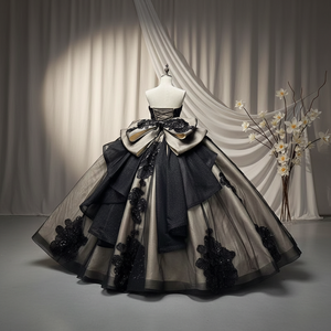 <span class=keywords><strong>Abiti</strong></span> Quinceanera 15 Anni Moderni Vintage Ricamati con Fiori di Cristallo e Fiocco in Chiffon e Pizzo, Abito da Ballo da <span class=keywords><strong>Donna</strong></span> per Feste, Stile <span class=keywords><strong>Principessa</strong></span> - Product Image 3
