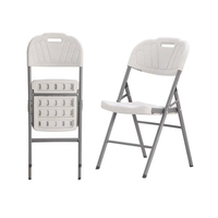 Chaise pliante d'extérieur robuste contemporaine en plastique pour stade et pique-nique, avec pieds en métal, pour appartement, impression UV, vente en gros
