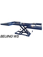 Elevador de Tijera Hidráulico de Doble Cilindro con Plataforma Extendida Personalizada, Certificado CE, Capacidad de 4500 kg, Altura de Elevación de 580 mm, Modelo W330