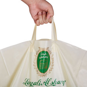 Sacs de courses réutilisables écologiques avec logo personnalisé imprimé avec valve Matériel LDPE/HDPE Recyclable Impression sérigraphique - Product Image 4