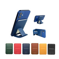 Support de téléphone magnétique flexible en cuir PU de haute qualité pour bureau, accessoires de support en gros