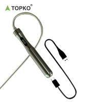 TOPKO Corde à sauter en fil d'acier rechargeable Fitness Exercice Corde à sauter