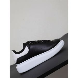 High-Top White Sneakers Thick-Soled Cowhide 5cm Platform Muffin Height Lace-Up Sporty Retro Walking Shoes - Product Image 6