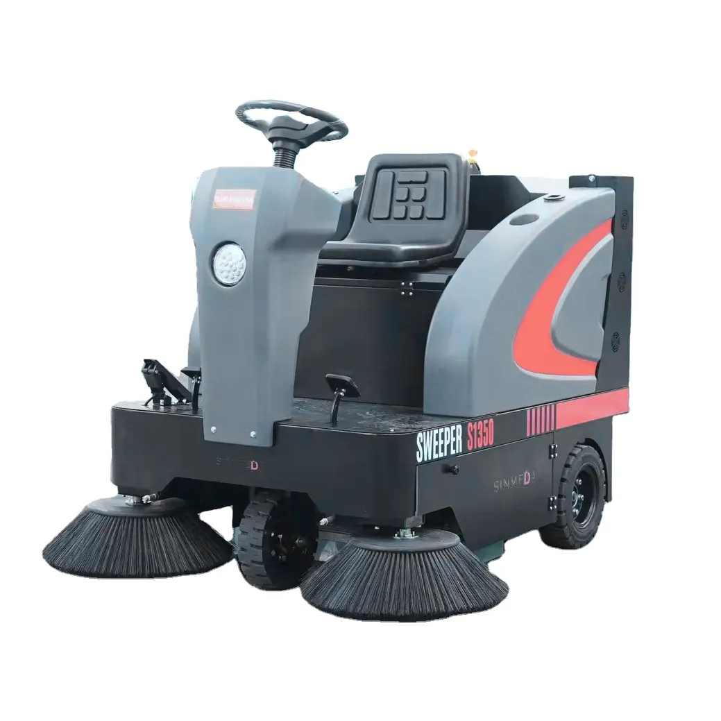 Simpson Ride-On Heavy Duty Electric Pressure Washer Leaf Collector and Sweeper with Pump and Motor for Restaurant Use