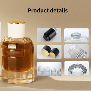 Diseño Especial, Botella de Perfume Vacía de Cristal Transparente de 30ml 50ml 80ml 100ml, Tapa con Borde Dorado Blanco/Negro, Serigrafía y Calcomanía - Product Image 5