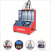 LAUNCH CNC801 Limpiador y Probador Ultrasónico de Inyectores GDI Piezoeléctricos, Máquina de Limpieza y Prueba de Inyectores de Combustible de Aleación de Aluminio Common Rail