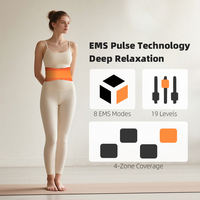 Kunden spezifische wiederauf ladbare kabellose elektrische Mikrostrom-Massage gürtel Wireless Pulse Hot Com press mit Wärme für Bauch Taille