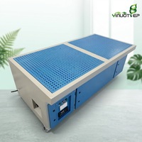 Plataforma universal de lijado en seco para línea de montaje, mesa compartida para polvo seco de madera, piedra y ferretería