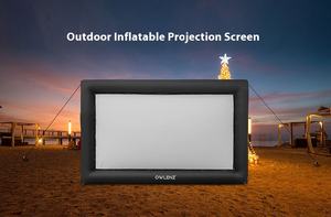 Écran de projection de <span class=keywords><strong>film</strong></span> gonflable en tissu Oxford imperméable pour l'extérieur, pompe électrique, mobile, portable, fête, publicité, promotion - Product Image 6