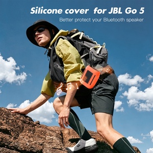 Funda de silicona impermeable para altavoz JBLGO5, cubierta protectora a prueba de golpes, funda portátil para altavoz <span class=keywords><strong>Bluetooth</strong></span> para deportes al aire libre - Product Image 3