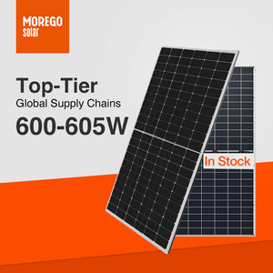 Morego Solar TOPCON Dubbel Glas 600W 605W 610W 615W 600 Watt Bifacial PV Panelen Prijs voor Zeer Kosteneffectieve Energieoplossing - Product Image 1