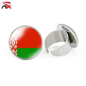 2026 Football Fan European Countries National <strong>Flags</strong> Metal Rings with Adjustable Openings Promotional Gift - Product Image 4