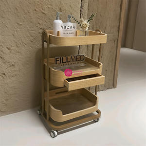 Carrello Portaoggetti in Acciaio Inox e Vetro Yicheng Beauty, Design Moderno Europeo per Salone di Bellezza, Barbiere, Parrucchiere e Soggiorno - Product Image 6