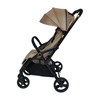 Poussette bébé pliable d'une seule main, cadre en aluminium léger, poussette de voyage portable avec auvent réglable