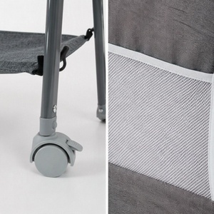 Lit de bébé portable et pliable, berceau multifonctionnel pour nouveau-nés, lit à bascule apaisant - Product Image 3