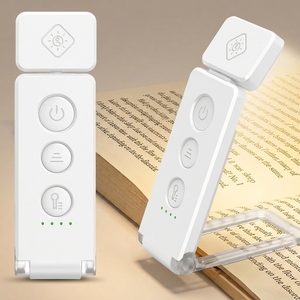 Lampe de lecture portable rechargeable par USB à clipser, 5 températures de couleur, 5 niveaux de luminosité, légère et moderne - Product Image 1