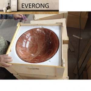 Lavabo redondo de piedra natural, lavabo de mármol rojo <span class=keywords><strong>alicante</strong></span> para Baño - Product Image 6