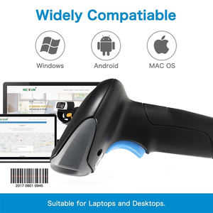 Pemindai kode batang nirkabel berkabel, pembaca kode Qr genggam 1D 2D untuk gudang Supermarket - Product Image 5