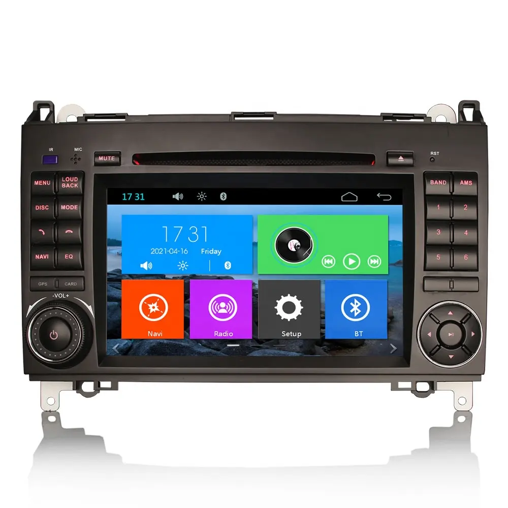 Erisin ES7200B 7 "Auto Stereo Systeem Canbus Radio Dvd Gps Navigatie Voor Mercedes Benz A/B Klasse Sprinter vito Viano 16Gb Tf Card