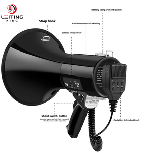 [50W Alta Potencia] Megáfono Leiting King CR-87 para V5.0 2000-3000mAh, Altavoz PA, Bocina para Exteriores, Fiestas, Escenarios, Eventos Deportivos - Product Image 4