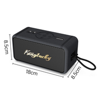 Kinglucky S18 Ultra Enceinte Portable Étanche avec Basses Puissantes, Bluetooth 5.3, Dolby Digital, Batterie 3000-5000mAh, Entrée Auxiliaire