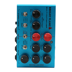 Pedal simulador de amplificador de guitarra Bright Flame Multi, simulador de gabinete estéreo, preamplificador, caja DI, pedal de efectos para guitarra eléctrica para grabación en estudio. - Product Image 1