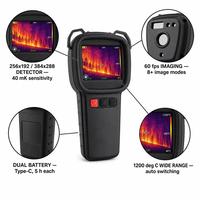 Caméra thermique de lutte contre les incendies S1200, caméra thermique portative, 60 ips, 40 mK, 1200 °C, étanche IP67, écran LCD TFT 3,5 pouces, 8