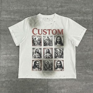 Produttori di <span class=keywords><strong>Abbigliamento</strong></span> Personalizzato, T-Shirt 100% Cotone con Stampa DTG, Oversize e Pesante, Effetto Lavaggio Acido e Distressed - Product Image 1